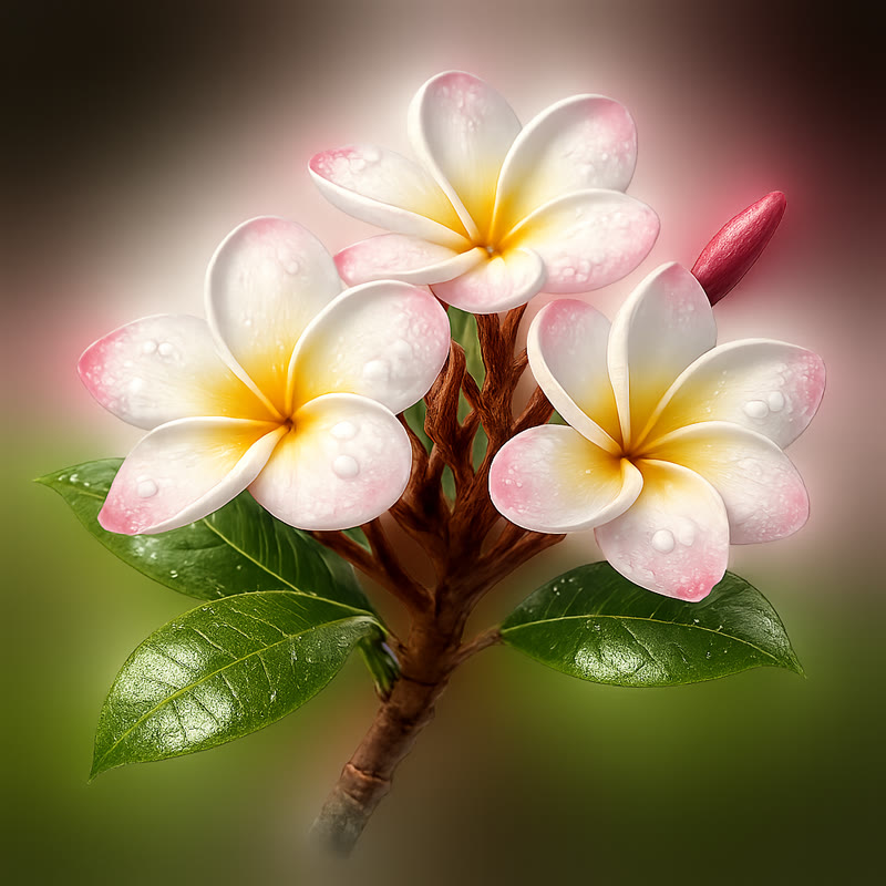 Plumeria kvety dekorácia